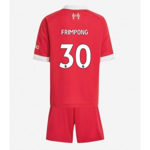 Fotbalové Dres Liverpool Jeremie Frimpong #30 Dětské Domácí Oblečení 2025-26 Krátký Rukáv (+ trenýrky)